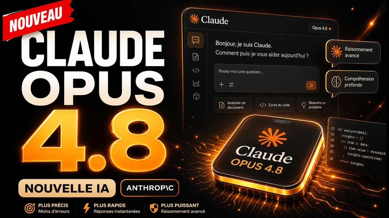 Claude Opus 4.8 incroyable ! IA la plus puissante au monde ?🟠