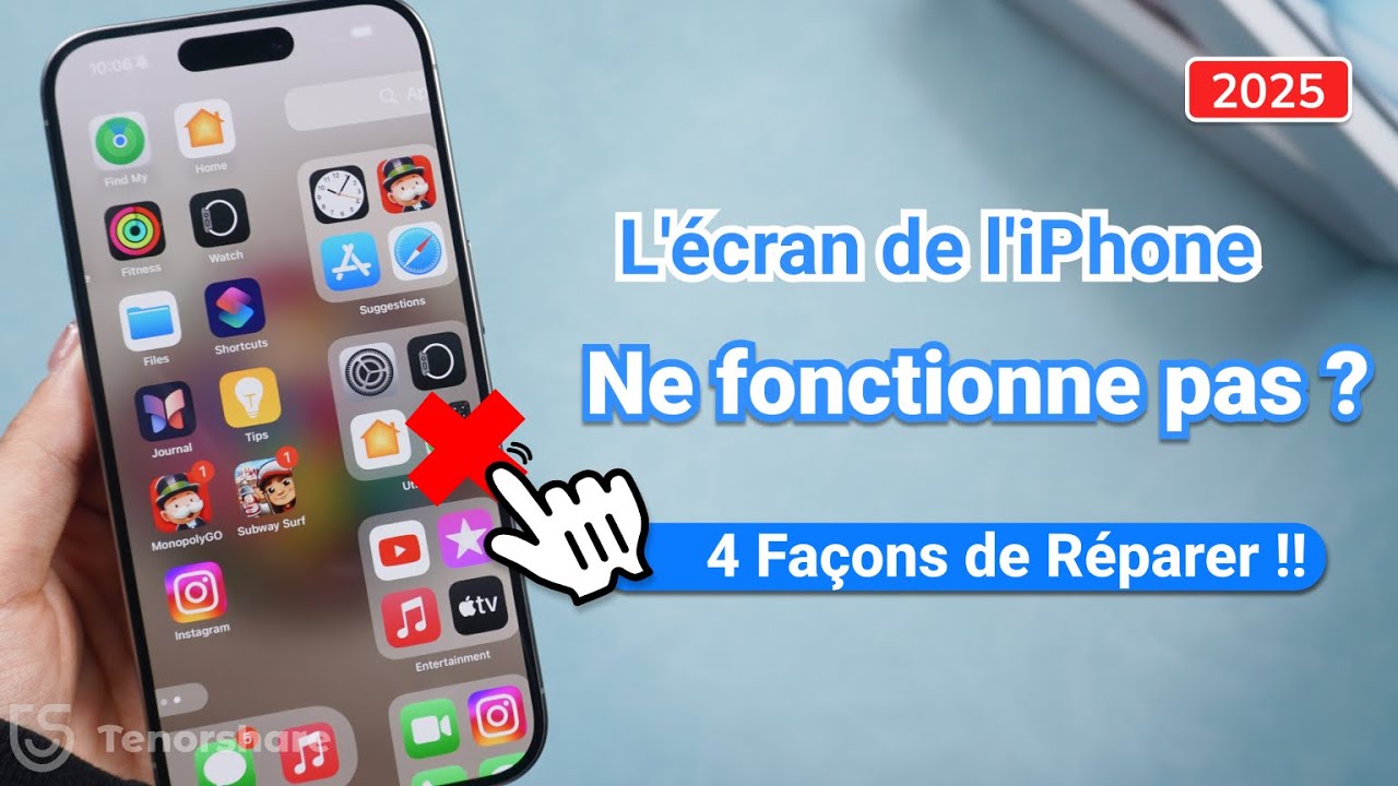 Comment réparer un écran tactile d'iPhone bloqué ?