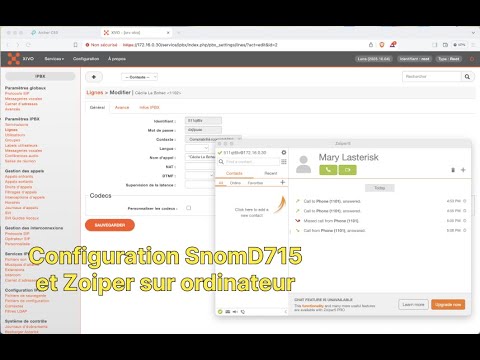 ☎️ Configuration d'un téléphone Snom D715 et d'un softphone Zoiper (5/9)