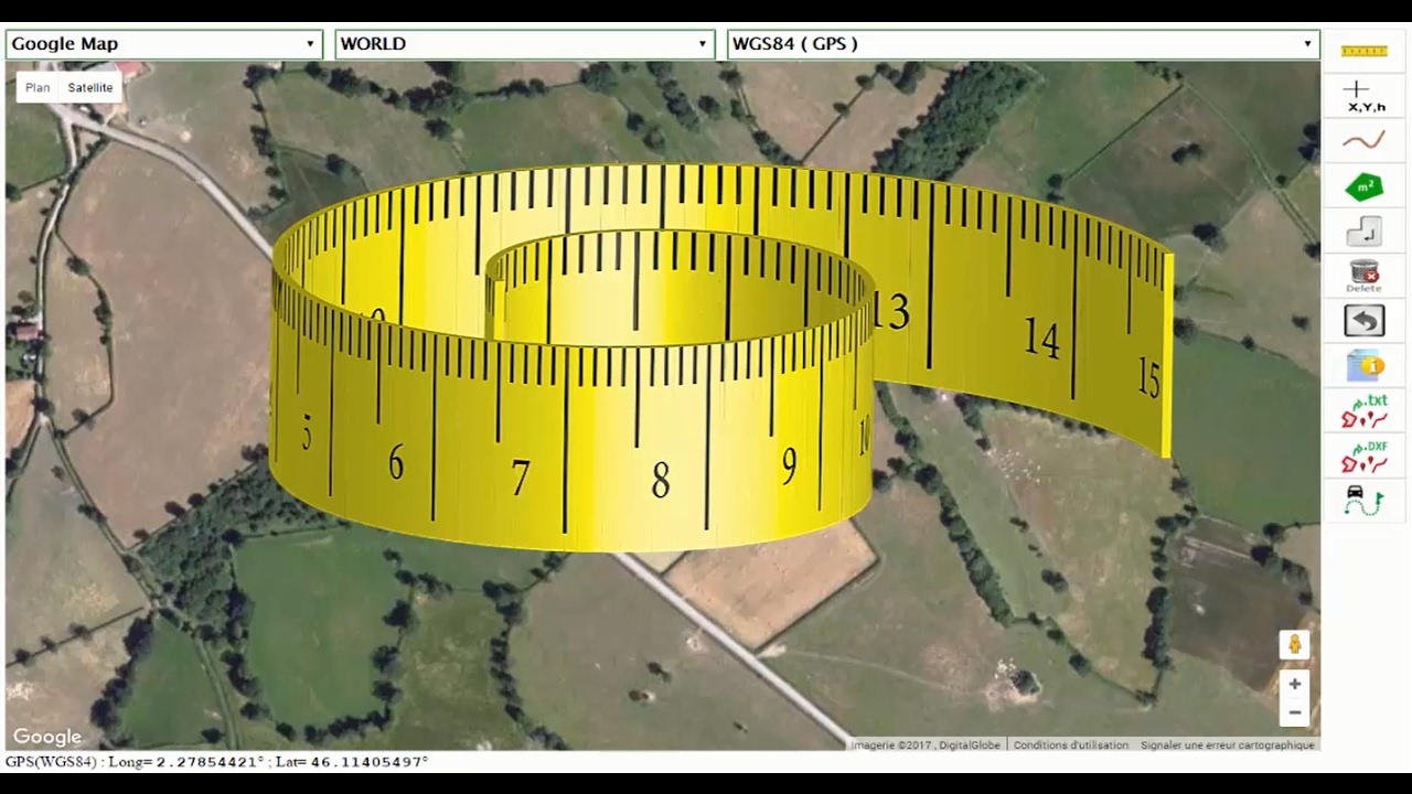 Mesurer la distance sur Google Map