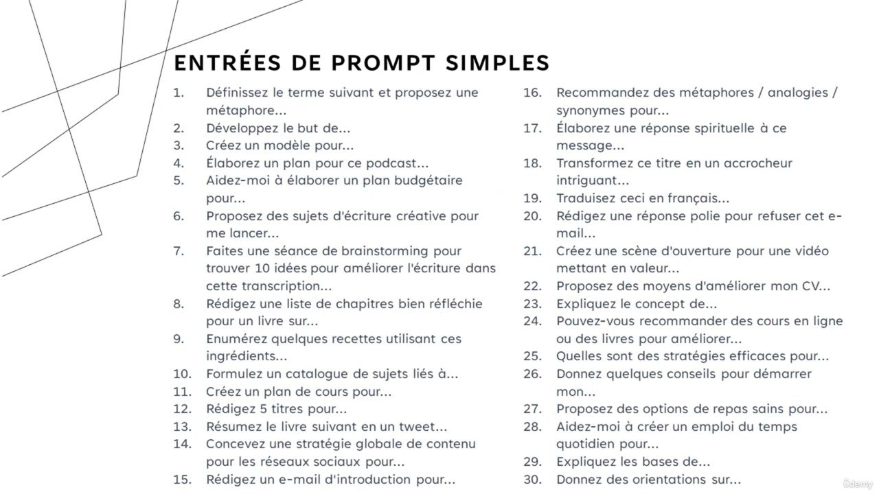 8   Prompts simples