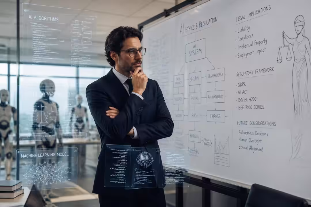 découvrez les questions juridiques clés à considérer face au développement rapide de l'intelligence artificielle avec fabrice mattatia, expert en droit et ia.