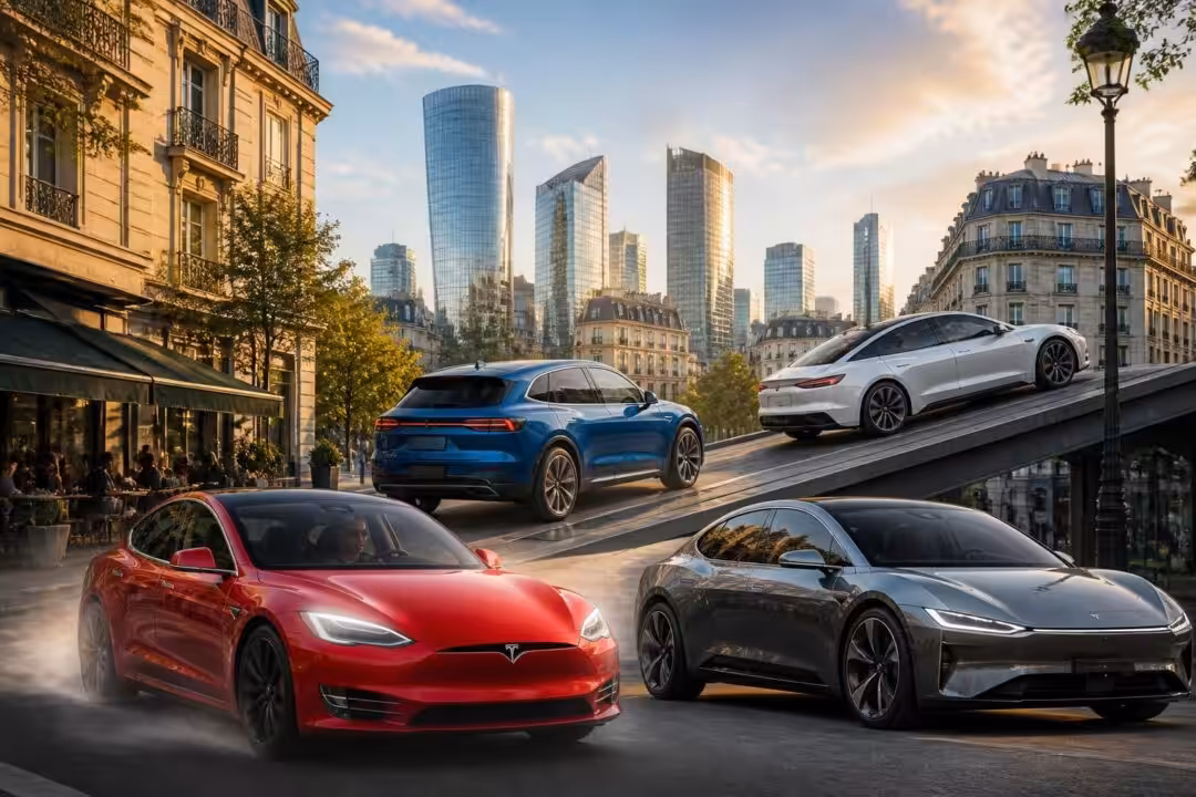découvrez l'incroyable croissance du marché des voitures électriques en france avec tesla en tête, byd en forte progression de 60 %, xpeng qui double ses ventes et l'entrée spectaculaire d'une nouvelle marque chinoise.